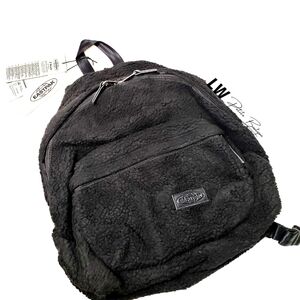Eastpak Faux Fur Padded Pak'R Shear Black Backpack